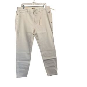 - Warp + Weft Womens White JFK New York City Stretch Skinny Jeans Size 20W